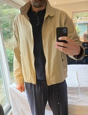 Harrington Jacket Beige. Samuel Windsor Size Large.