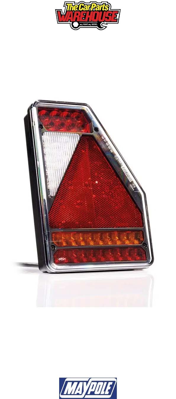 Maypole 8436BR Fristom LED RH Triangle Combi Lamp 6 Pin Quick Fit System