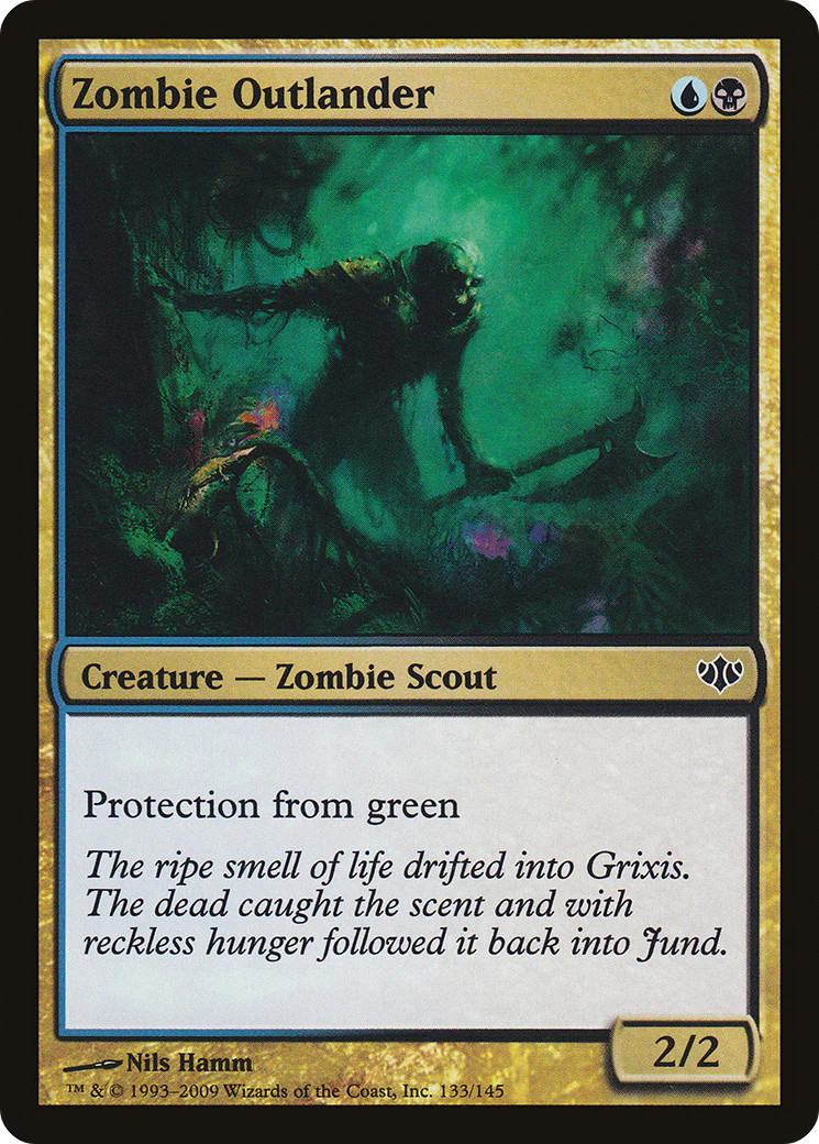 Zombie Outlander [Conflux] Magic MTG