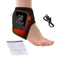 Foot Ankle Vibration Massager 3-speed Infrared Hot Compress Therapy Pain Relief