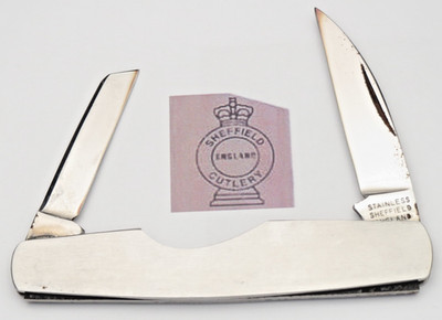 Vintage STAINLESS SHEFFIELD ENGLAND Easy Open Pocket Knife - WILKINSON SWORD