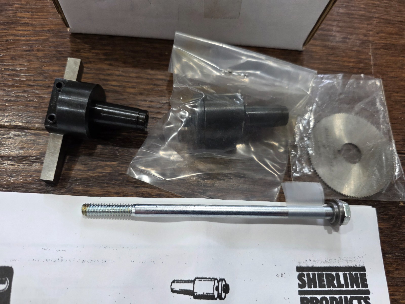 Sherline No. 3052 Fly Cutter & 3065 slitting saw with instructions. New