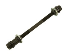 Bicycle Steel Rear Hub Axle 3/8 x 185mm 26T Black Fixie Lowrider Cruiser Bike.