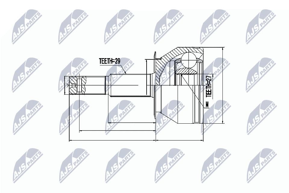 N.T.Y. NPZ-NS-081.NTY Joint Kit, drive shaft for NISSAN - Image 3