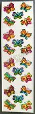 HAMBLY STUDIOS STICKERS PRISMATIC SMALL MULTICOLOR BUTTERFLIES VINTAGE RETIRED 