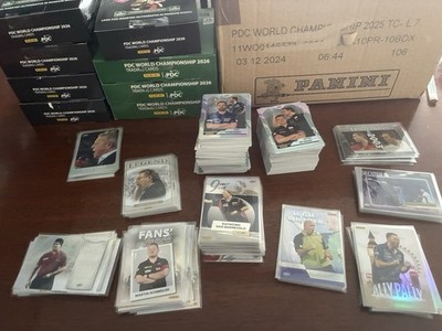 Panini PDC World Championship 2026 LOT/BULK 75 Base & Insert Karten + Box