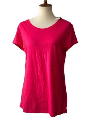 No Boundaries Pink Short Sleeve T-Shirt Juniors XL 15-17 Crew Neck Tee NWT Basic