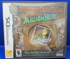 Nintendo DS Mystery Case Files MillionHeir Game Cartridge In The Case w/ Booklet