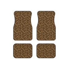 Car Mats Urban Camouflage Brown Tone Design Set Of 4 Vehicle Floor Mat Auto
