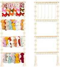 Officentra Bow Holder for Girls Hair Bows,Bow Organizer for Girls Room Wall D...