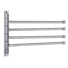 IKEA GRUNDTAL Portasciugamani Girevole 4 Bracci Montaggio a Parete Inox 600.478.96 NUOVO