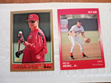 1989 Star#175   Pete Rose Jr. Erie Orioles&1997 Topps#240 Baseball Cards