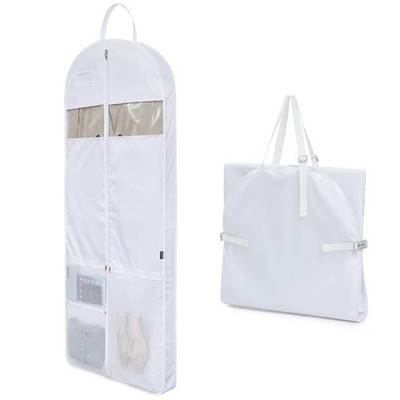 Easyo Garment Bags for Travel,60'' Heavy Duty Suit Dress Garment Bag with 2 Cl...