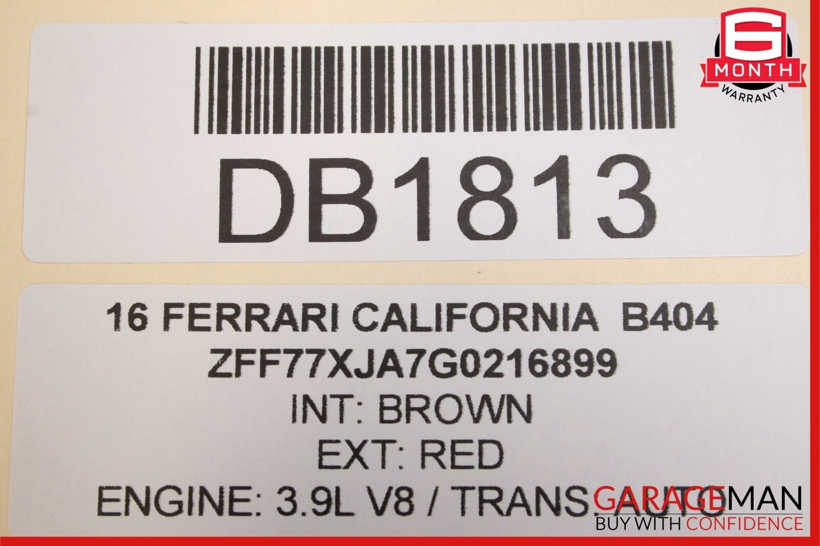Ferrari California 2015-2018 FRONT+RIGHT Door panel