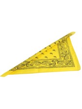 Yellow Cowboy Cowgirl Western Bandana Head Scarf Costume Accessory