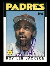 1986 Topps  634 Roy Lee Jackson signed auto autograph  purple sharpie, NM ASC BX