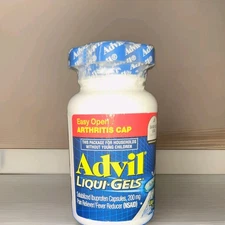Advil Liqui-Gels Fever & Pain Treatment - 160 CT. 12/25.  (200g) Ez Open Cap