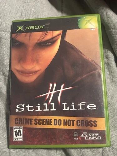 Xbox Still Life 2005 The Adventure Company Action Adventure M Case Manual Disc