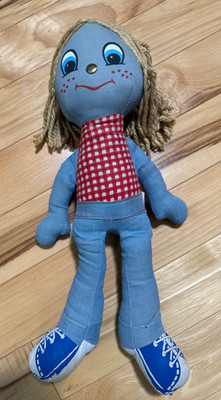 Official Levi's Knickerbocker Denim Rag Doll Vintage 1973 See Description 17 ''