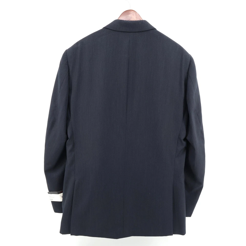 JF J.Ferrar Mens Modern Fit Navy Stripe Two-Piece Suit - 42 Long Pants 32x30 NEW - Image 2 of 4