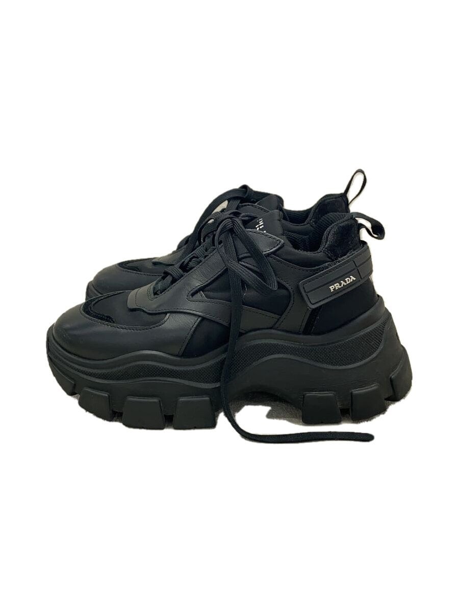 PRADA Pegasus Low Top Sneakers in Black Size 36 586