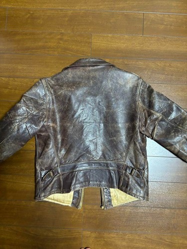 Chaqueta deportiva de cuero vintage años 50 para hombre talla M estilo clásico informal usada - Imagen 3 de 7