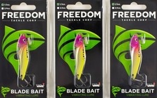 (LOT OF 3) FREEDOM TACKLE BLADE BAIT VIBRATING LURE 1/2OZ JOKER #66003 CM2266