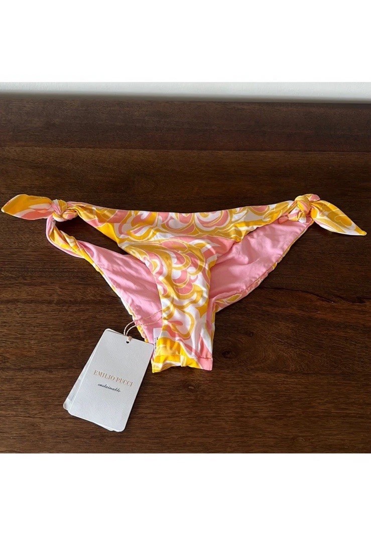 T*8様 EMILIO PUCCI ☆水着ショーツ Emilio Pucci Women's Printed Bikini Bottoms, Size XS Tie Side | eBay