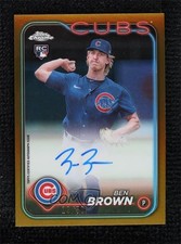 2024 Topps Chrome Update Auto Gold Refractor 19/50 Ben Brown #RA-BB Auto 1k9t
