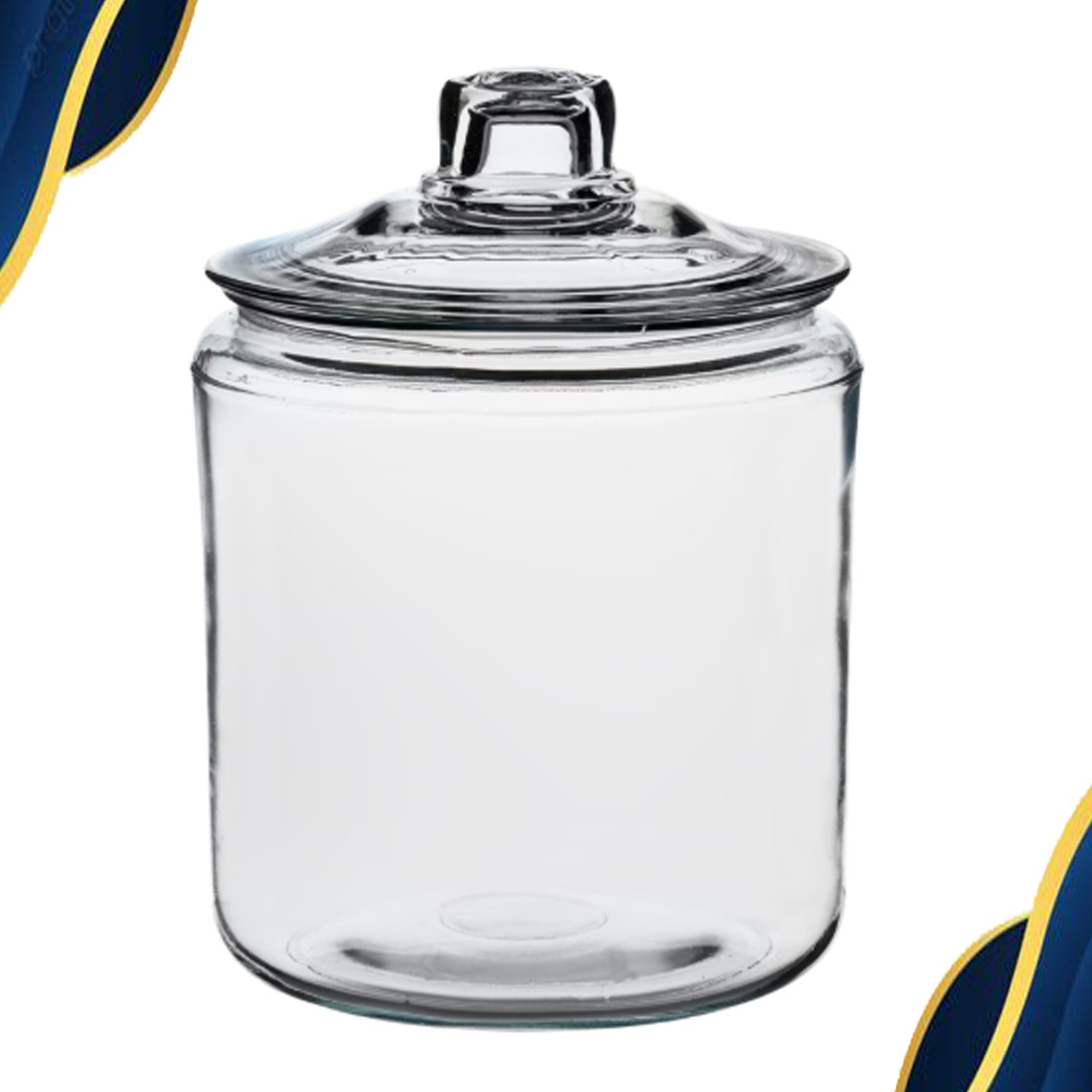 Anchor Hocking Heritage Hill Glass Jar with Lid 1 Gallon