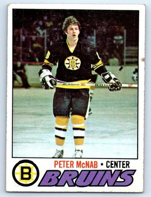 1977-78 Topps #18 Peter McNab Creases Boston Bruins
