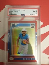2024 Donruss Optic Rookie Red Brenden Rice / 125 Holo PSA 9