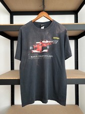 Vintage 2001 Ferrari World Champions F1 Formula 1 Michael Schumacher Tshirt Sz L