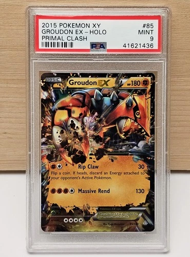 Pokemon Groudon EX XY Primal Clash #85 PSA 9 Mint 2015