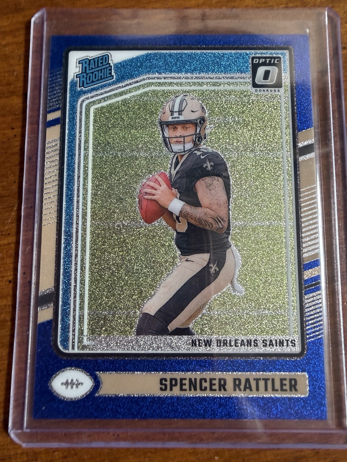 2024 Panini Donruss Optic - Rated Rookie Spencer Rattler #289 Blue Glitter (RC)