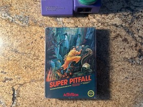 NES Nintendo Super Pitfall RARE 5 SCREW VARIANT CIB Complete Box Manual Protecto