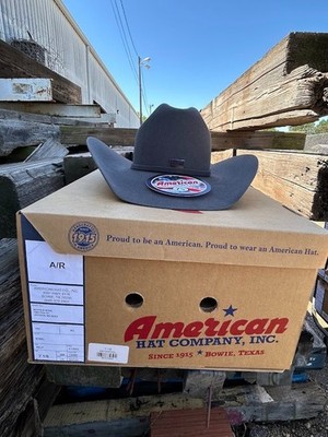 American Hat Company 10X Steel Felt Cowboy Hat  4 1/4 Inch Brim Size 7 1/8