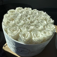 Roses In A Circle Box