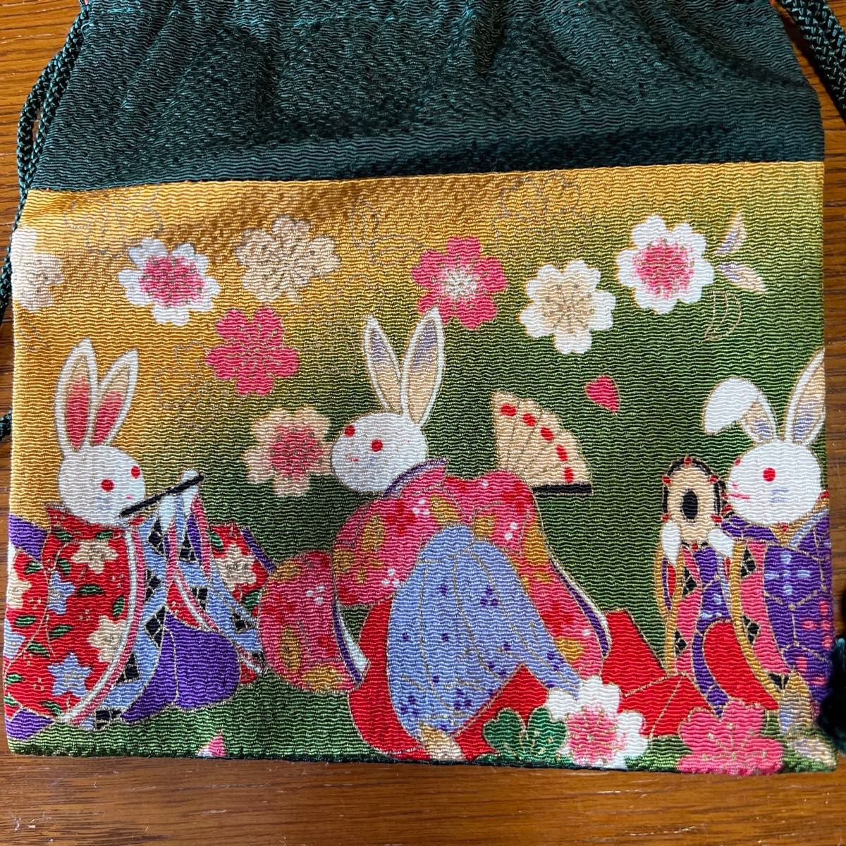 Japanese Pattern Small Accessory Drawstring Bag M… - image 2