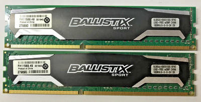 Crucial Ballistix SPORT 8GB 2x4GB) DDR3 BLS8G3D1609DS1S00.16FND 1600MHz #R2754