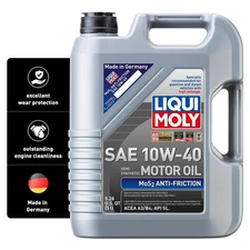 LIQUI MOLY MoS2 Antifriction SAE 10W-40 | 5 L | Part -synthetic engine oil, 2043