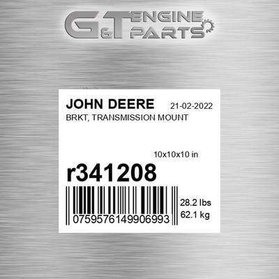 R341208 BRKT, TRANSMISSION MOUNT fits JOHN DEERE (Surplus Open Box)