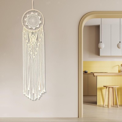 Makramee Wand Hänge Boho Wandkunst Basteln für Schlafsaal Home Wedding