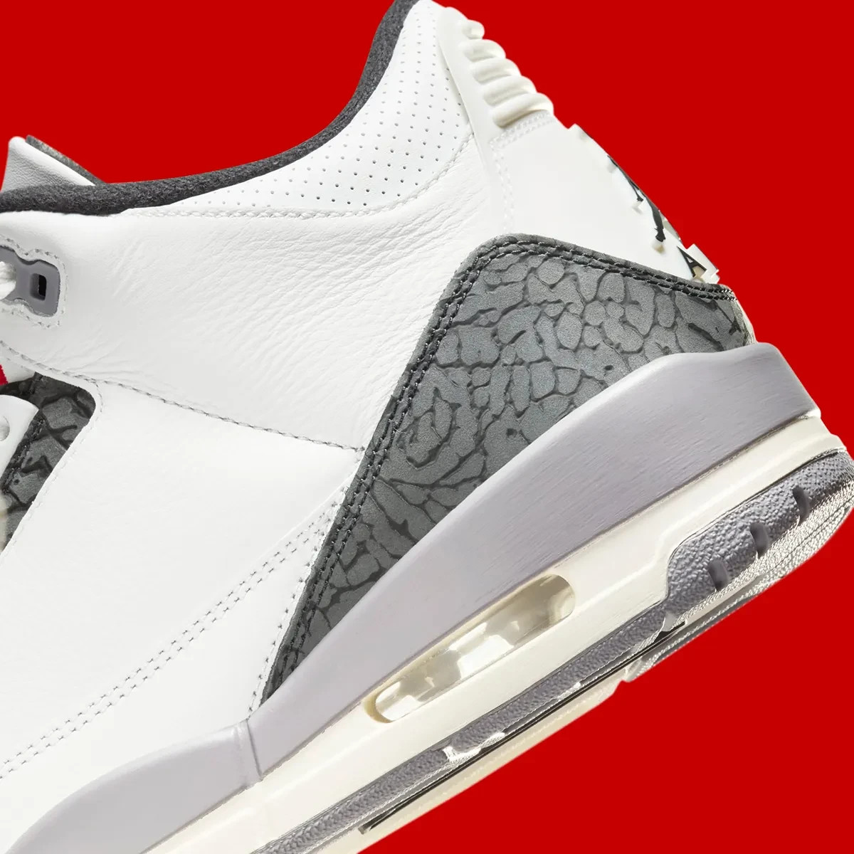 Nike Air Jordan 3 Retro “Cement Grey White Fire Red” Jordan 3 Retro MCS  main image 4