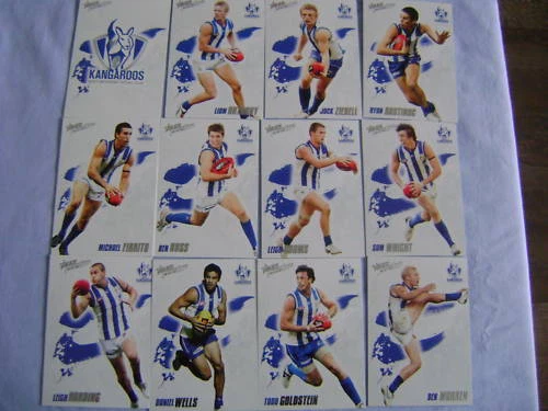 2010 PRESTIGE AFL NORTH MELBOURNE ROOS BASIC TEAM SET
