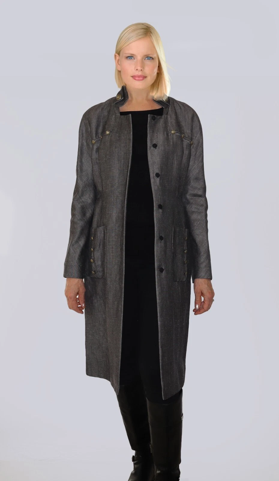 Cappotto Valentino Grigio con Fiocco Vendita al Vendita $6800 usd 53.000 hkd