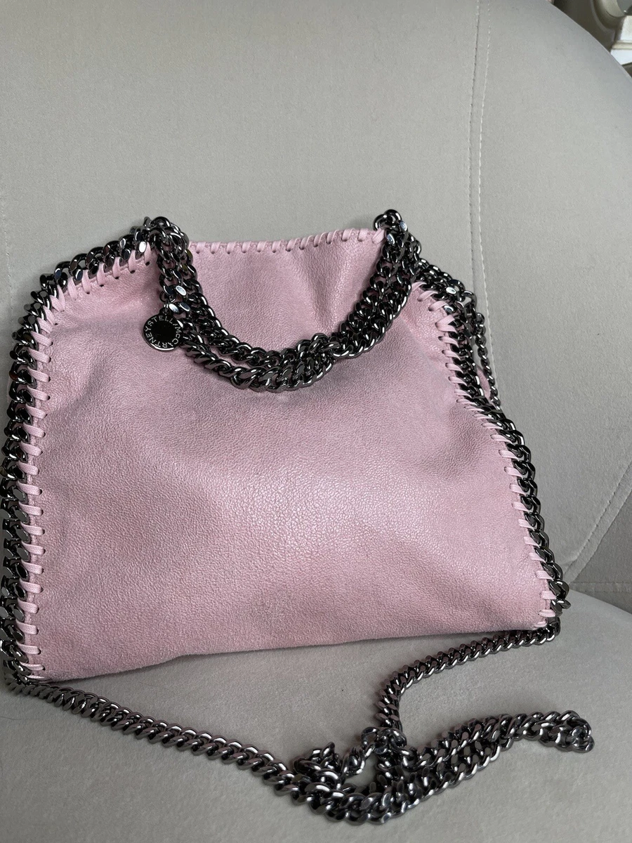 Stella Mccartney Falabella Tiny Tote Baby Pink Chain Accent Women's  Top Handle