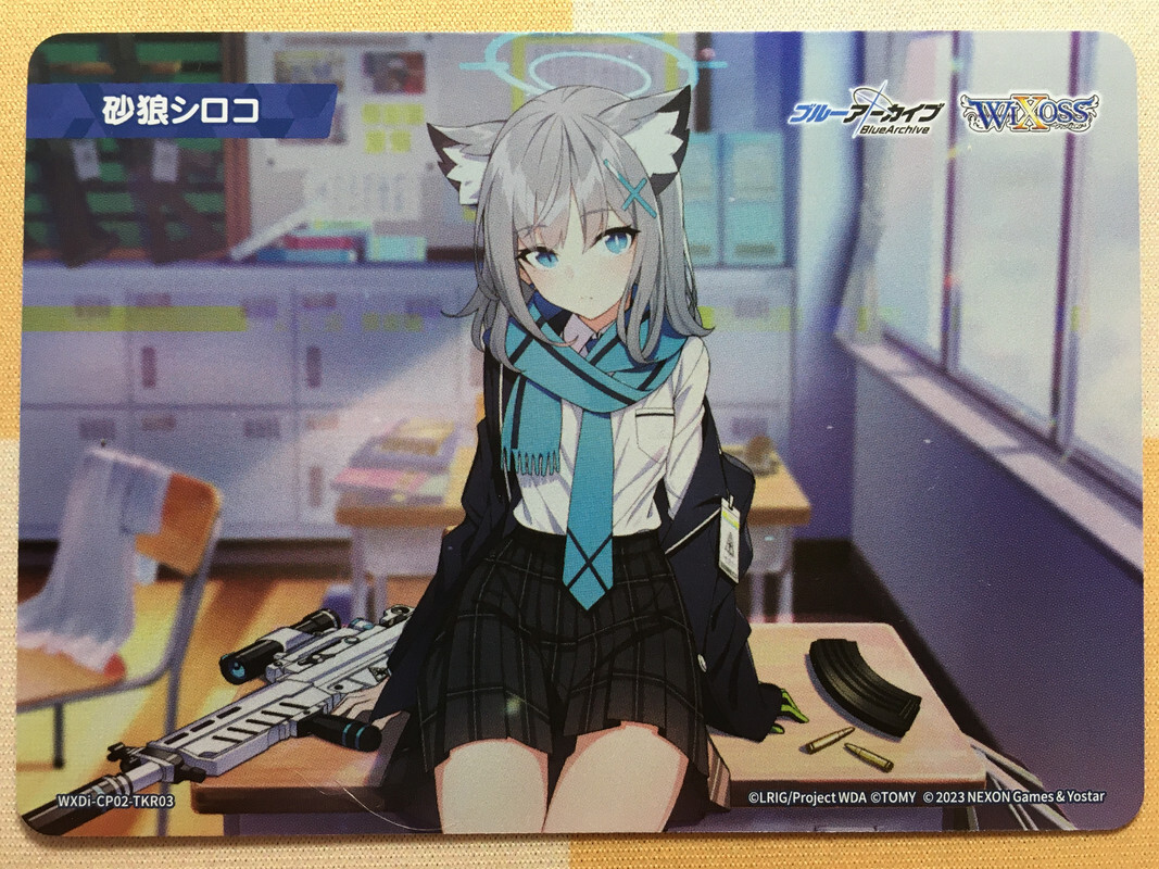 ⭐︎しようこ　ミスティックアイ　トランプ Sunaookami Shiroko LIVE2D TOKEN Wixoss Blue Archive Collaboration