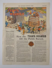 Saturday Evening Post Teenie Weenies color magazine ad clipping illustration