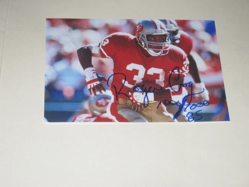San Francisco 49ers ROGER CRAIG Signed 4x6 Photo NFL AUTOGRAPH 1A